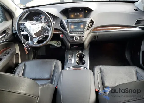 2018 Acura Mdx z USA, uszkodzony, nr VIN 5J8YD4H34JL017558